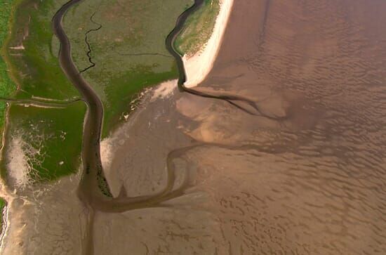 Die Nordsee von oben