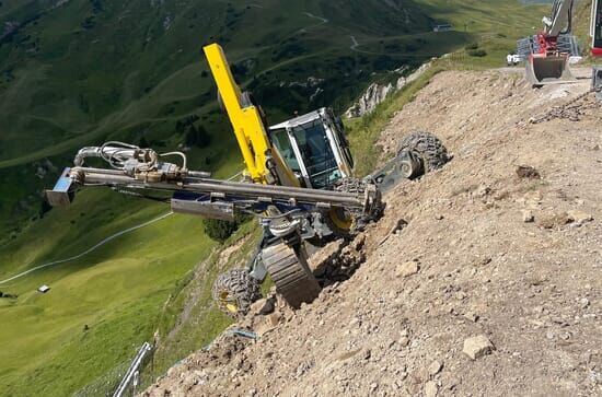 Baumaschine auf vier...