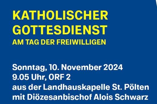 Katholischer Gottesdienst am Tag der Freiwilligen